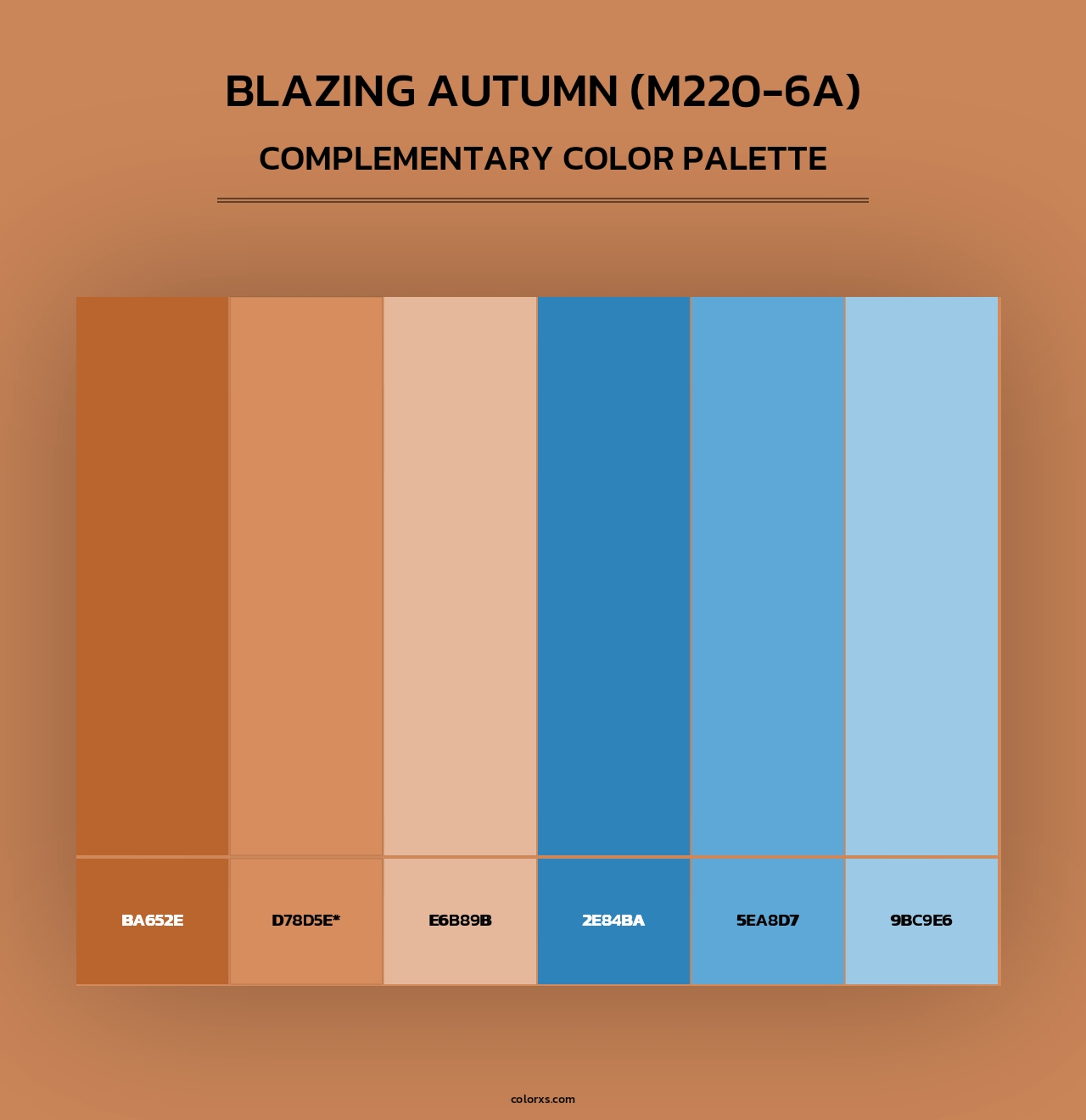 Blazing Autumn (M220-6A) - Complementary Color Palette