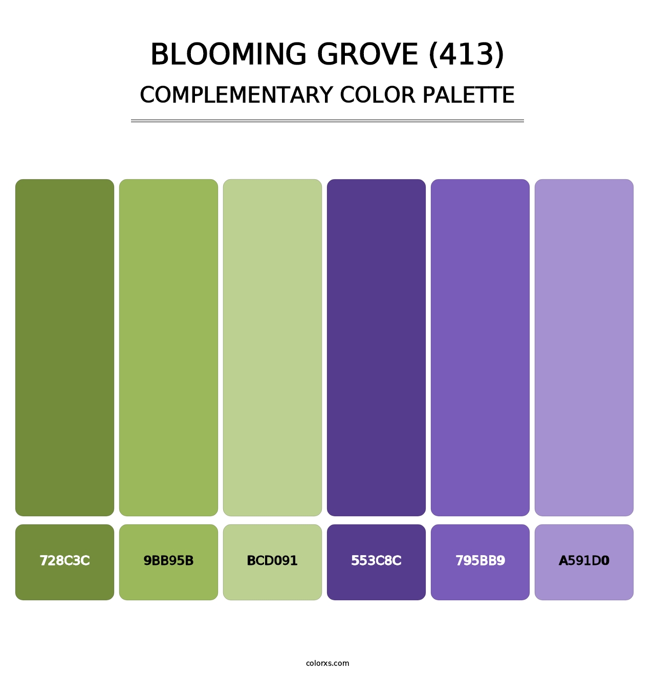 Blooming Grove (413) - Complementary Color Palette