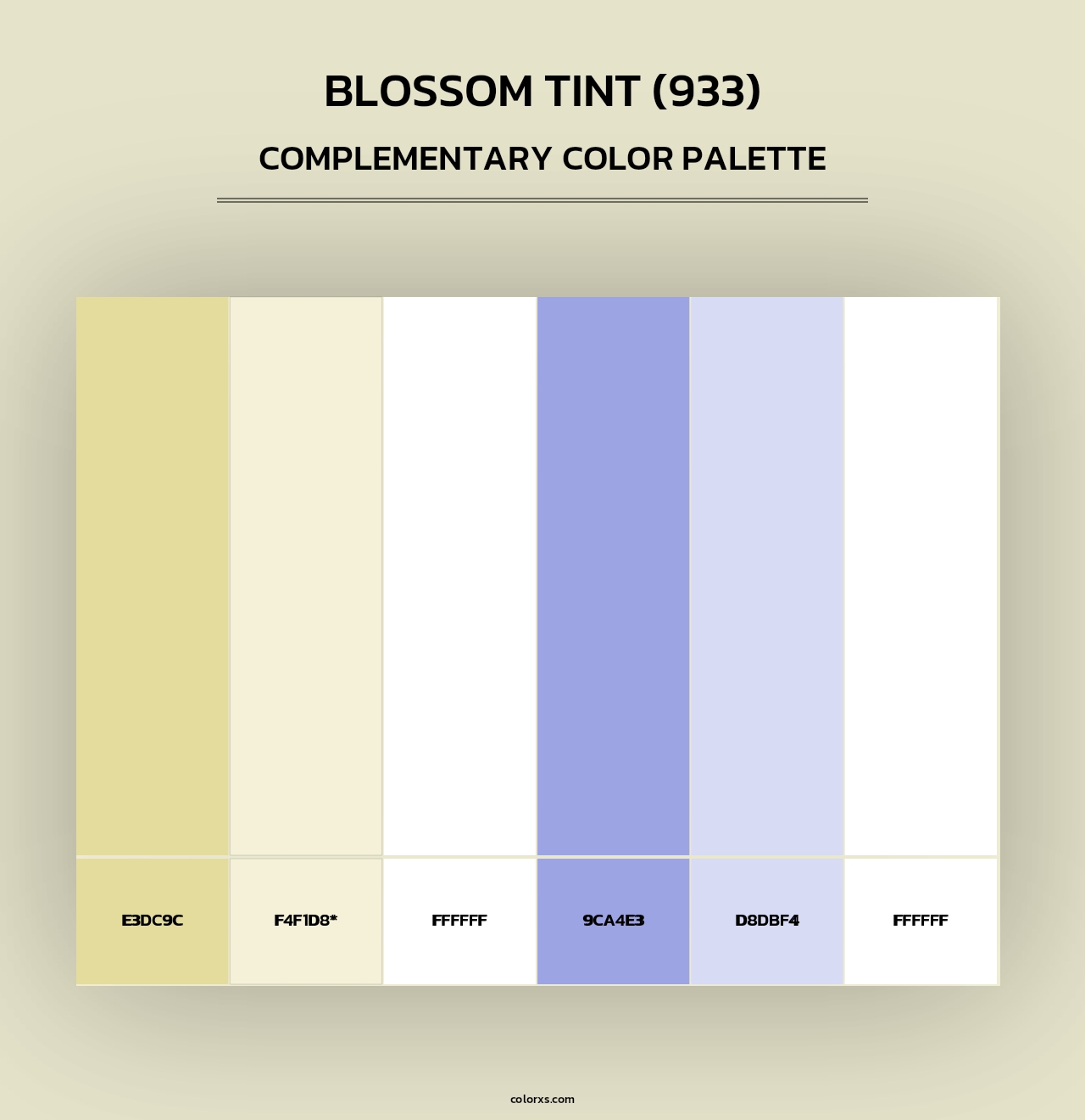 Blossom Tint (933) - Complementary Color Palette