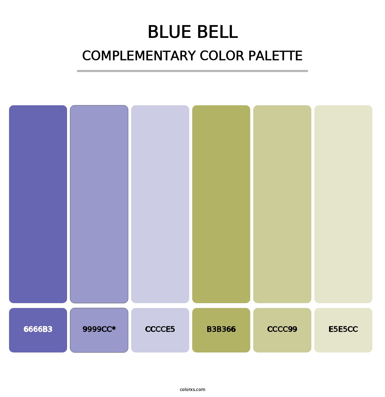 Blue Bell - Complementary Color Palette