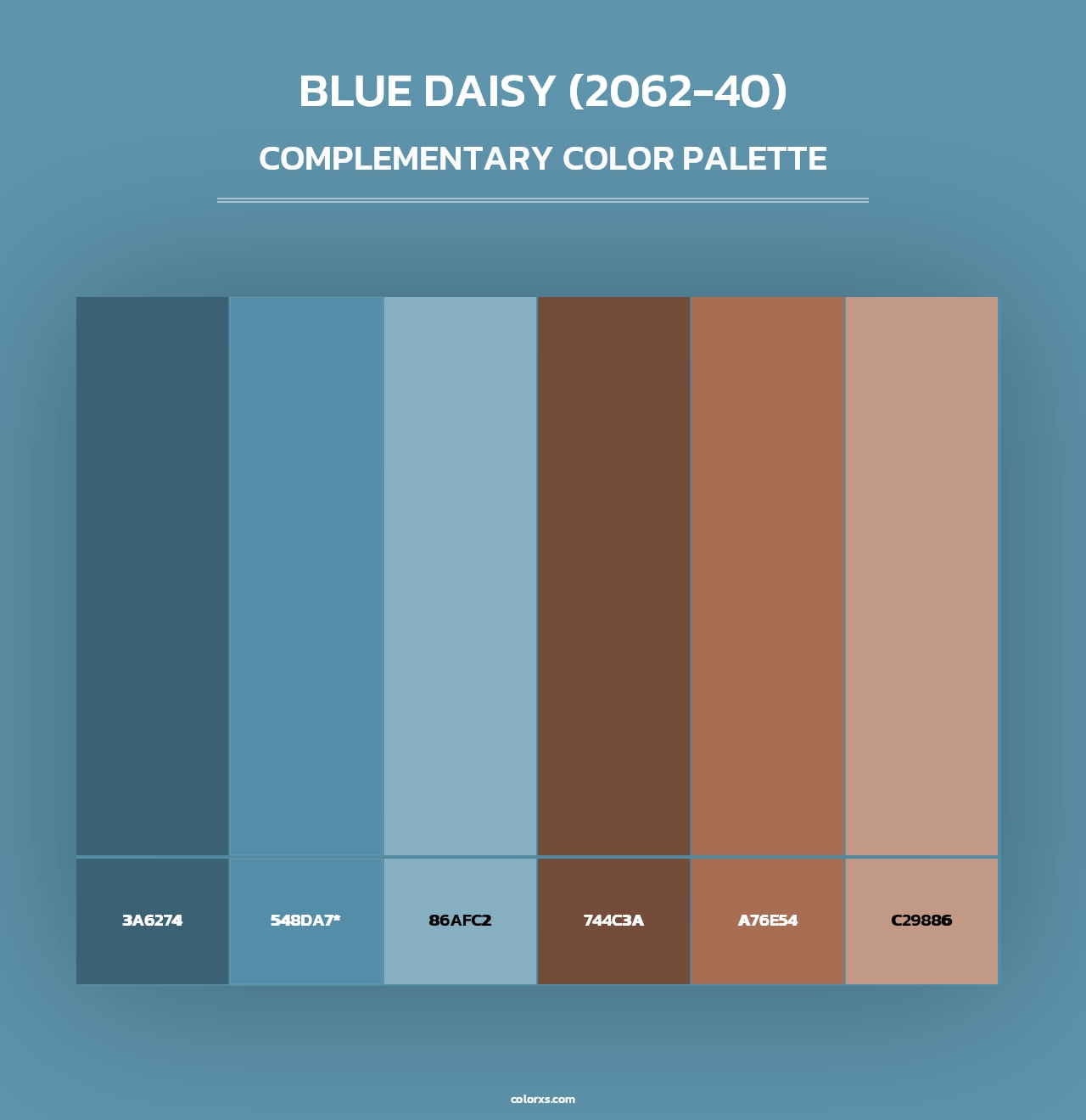 Blue Daisy (2062-40) - Complementary Color Palette