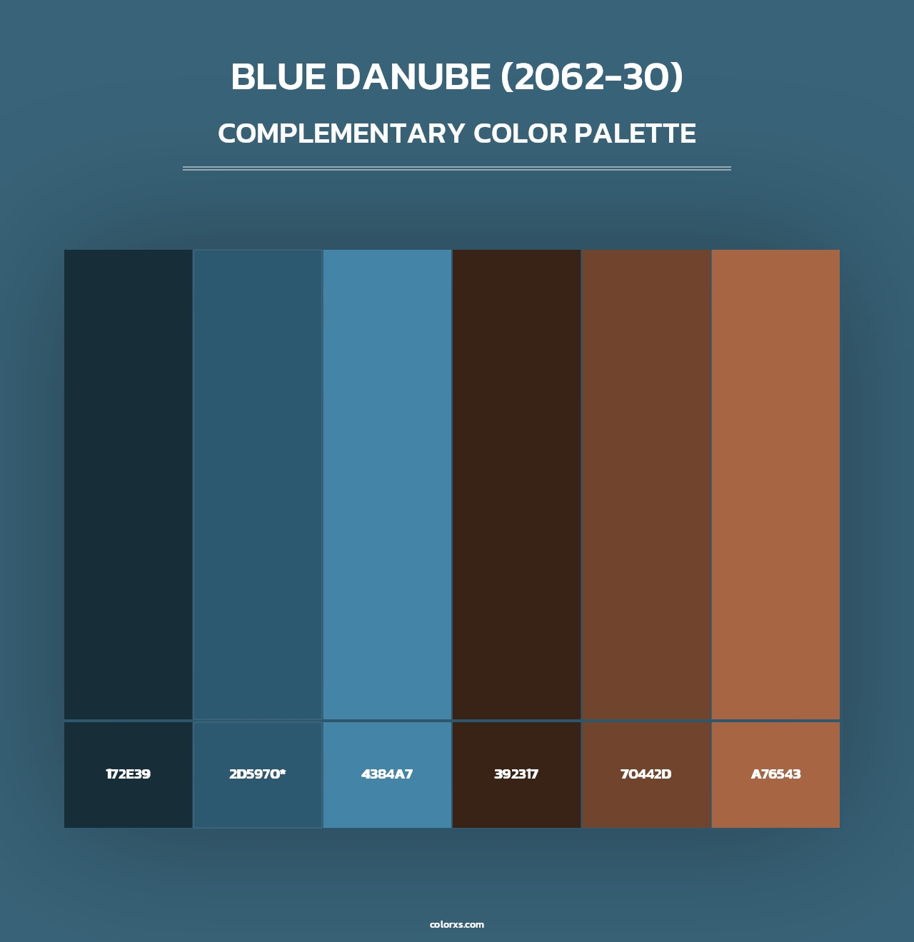 Blue Danube (2062-30) - Complementary Color Palette