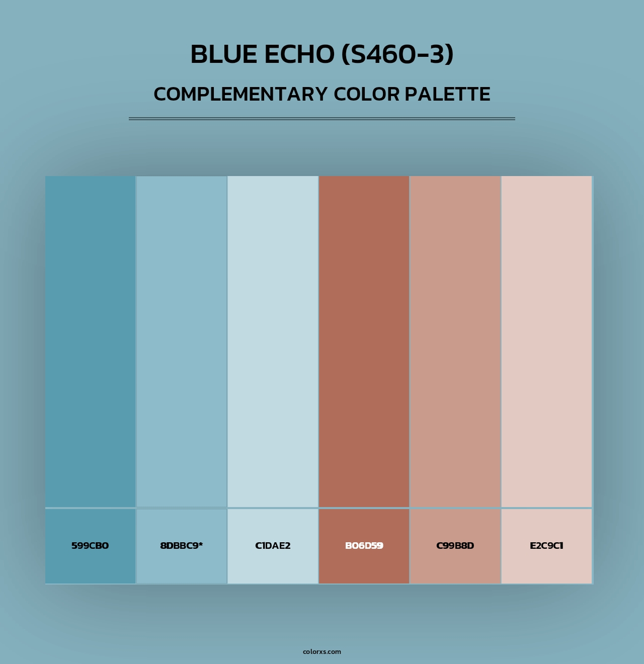 Blue Echo (S460-3) - Complementary Color Palette