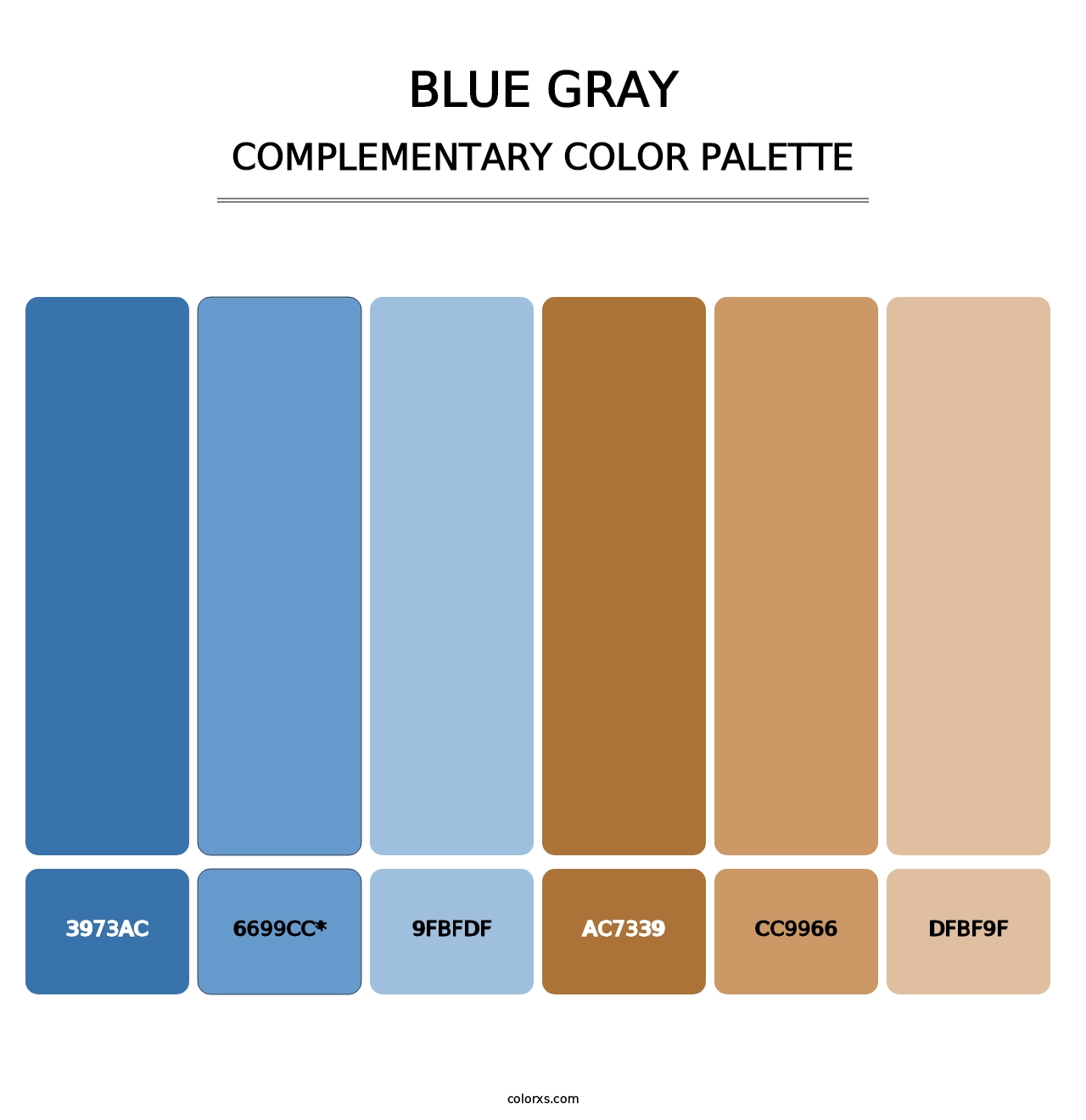 Blue Gray - Complementary Color Palette