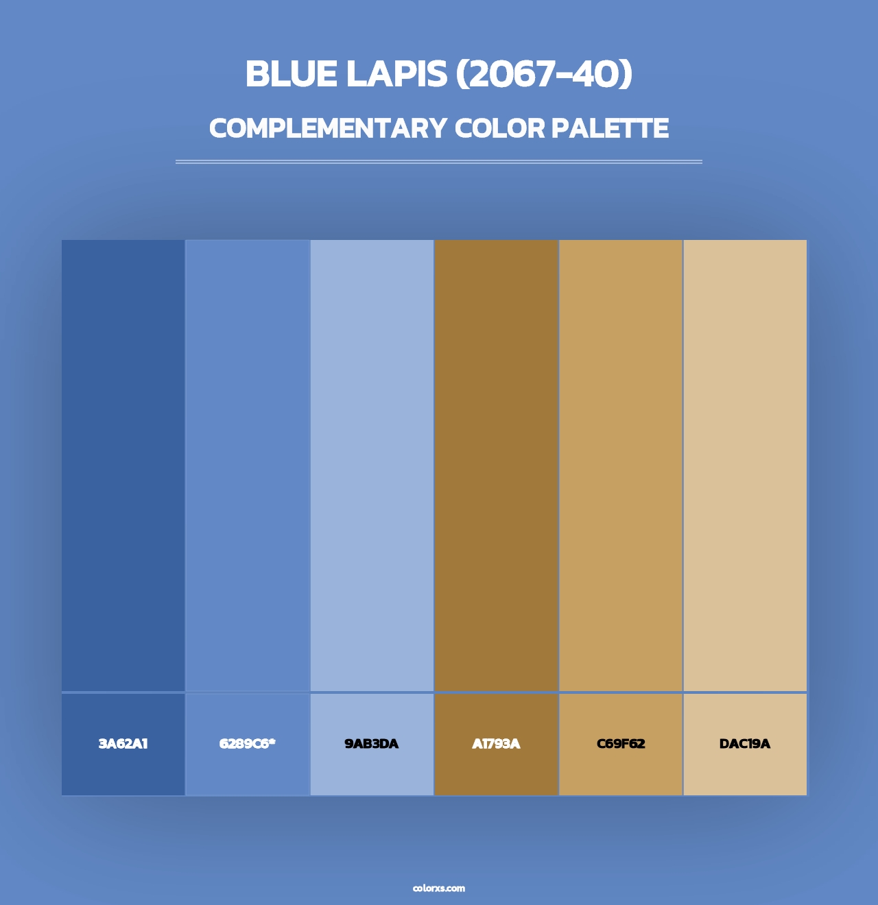 Blue Lapis (2067-40) - Complementary Color Palette