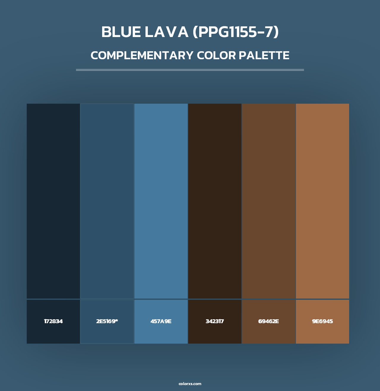 Blue Lava (PPG1155-7) - Complementary Color Palette