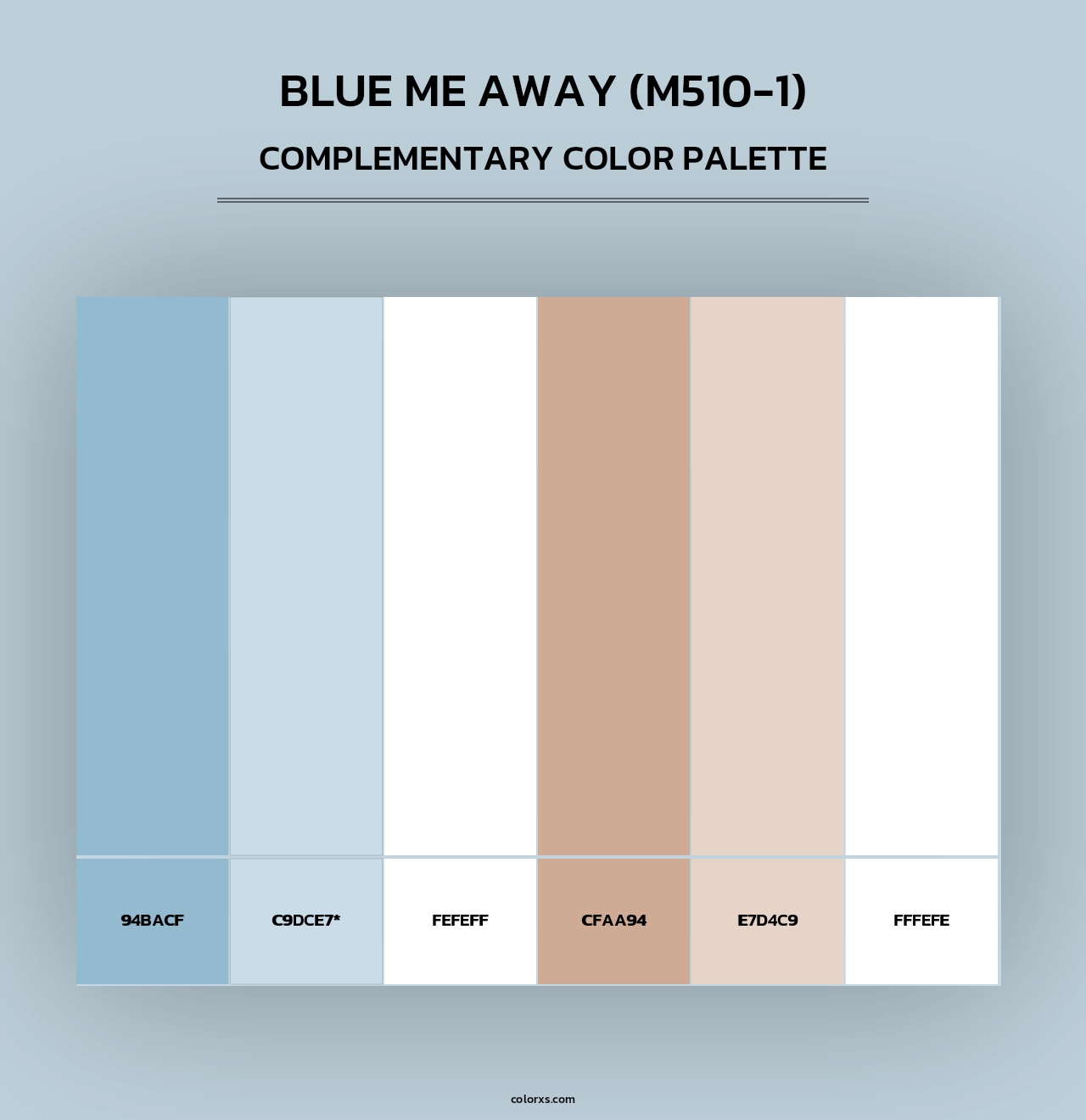Blue Me Away (M510-1) - Complementary Color Palette