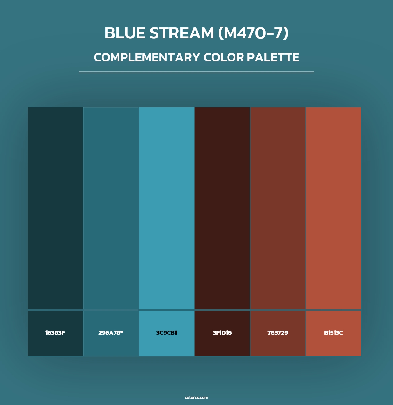 Blue Stream (M470-7) - Complementary Color Palette
