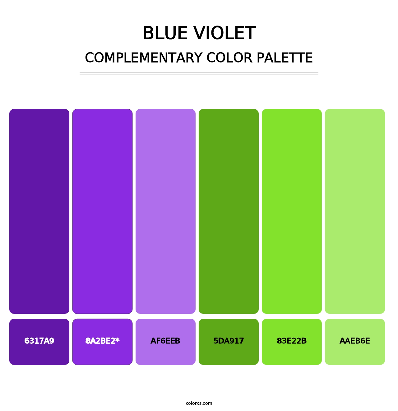 Blue Violet - Complementary Color Palette