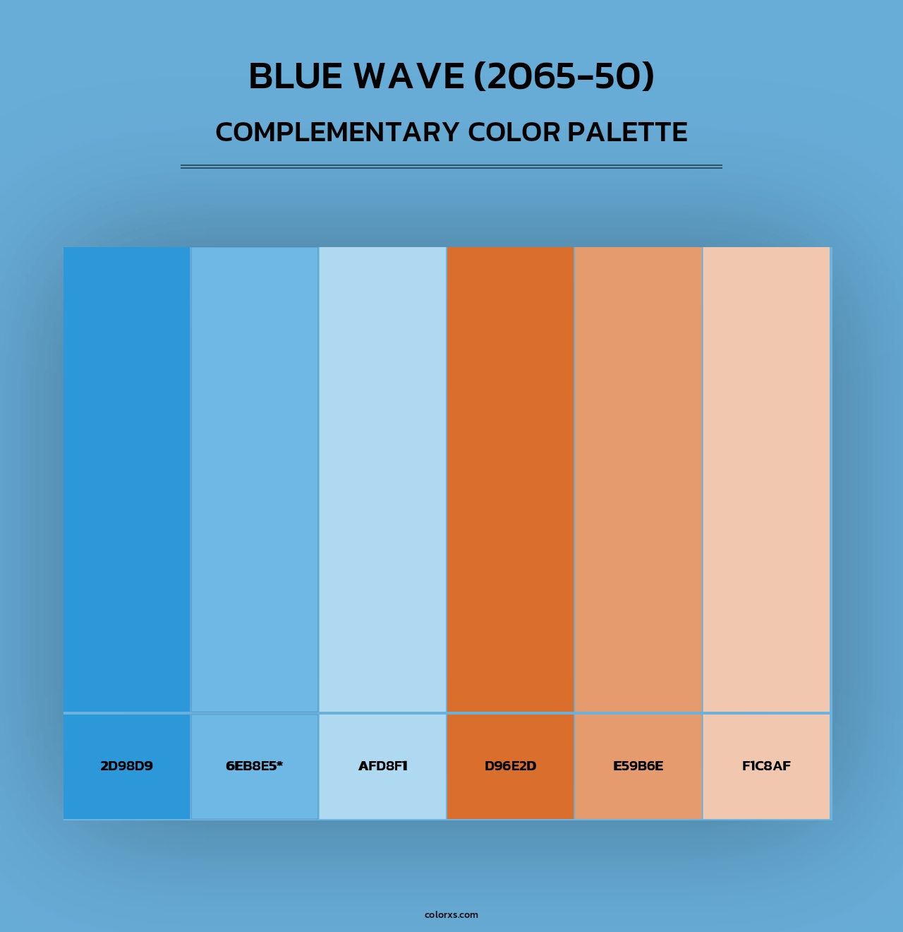 Blue Wave (2065-50) - Complementary Color Palette