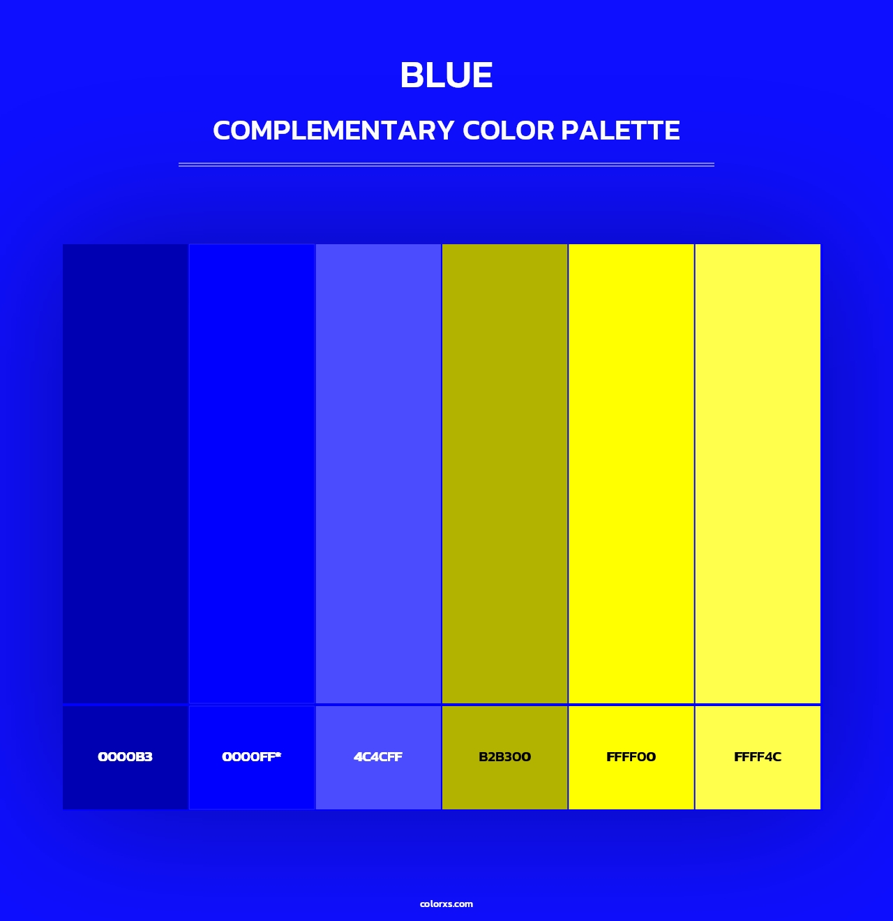 Blue - Complementary Color Palette