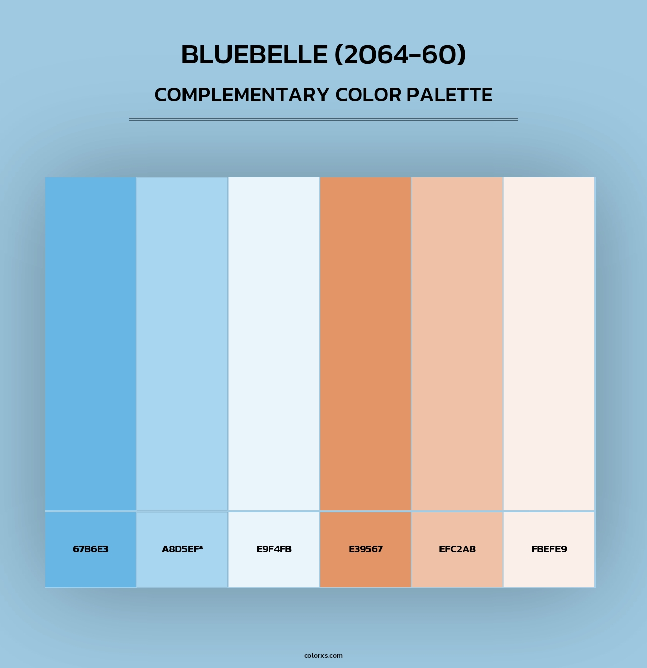 Bluebelle (2064-60) - Complementary Color Palette