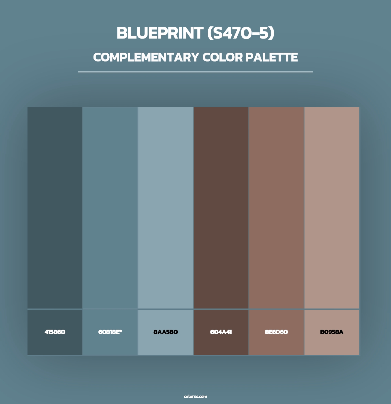 Blueprint (S470-5) - Complementary Color Palette
