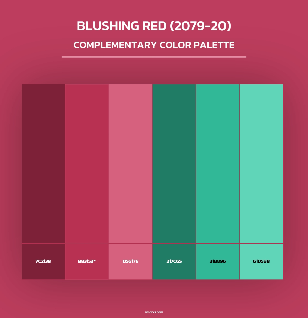Blushing Red (2079-20) - Complementary Color Palette
