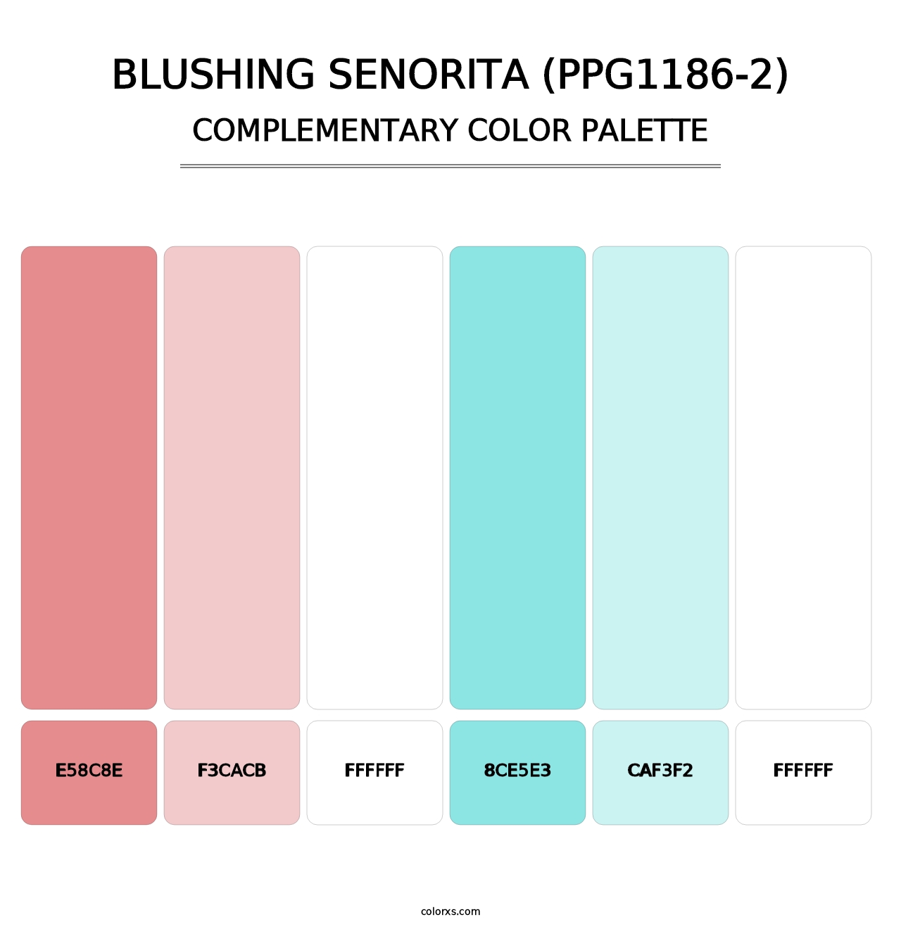 Blushing Senorita (PPG1186-2) - Complementary Color Palette