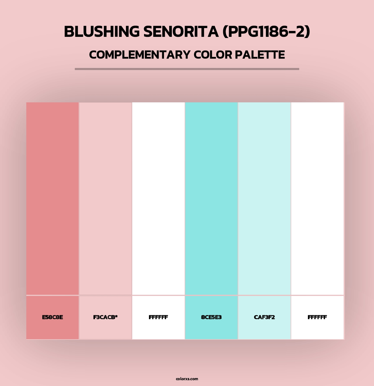 Blushing Senorita (PPG1186-2) - Complementary Color Palette