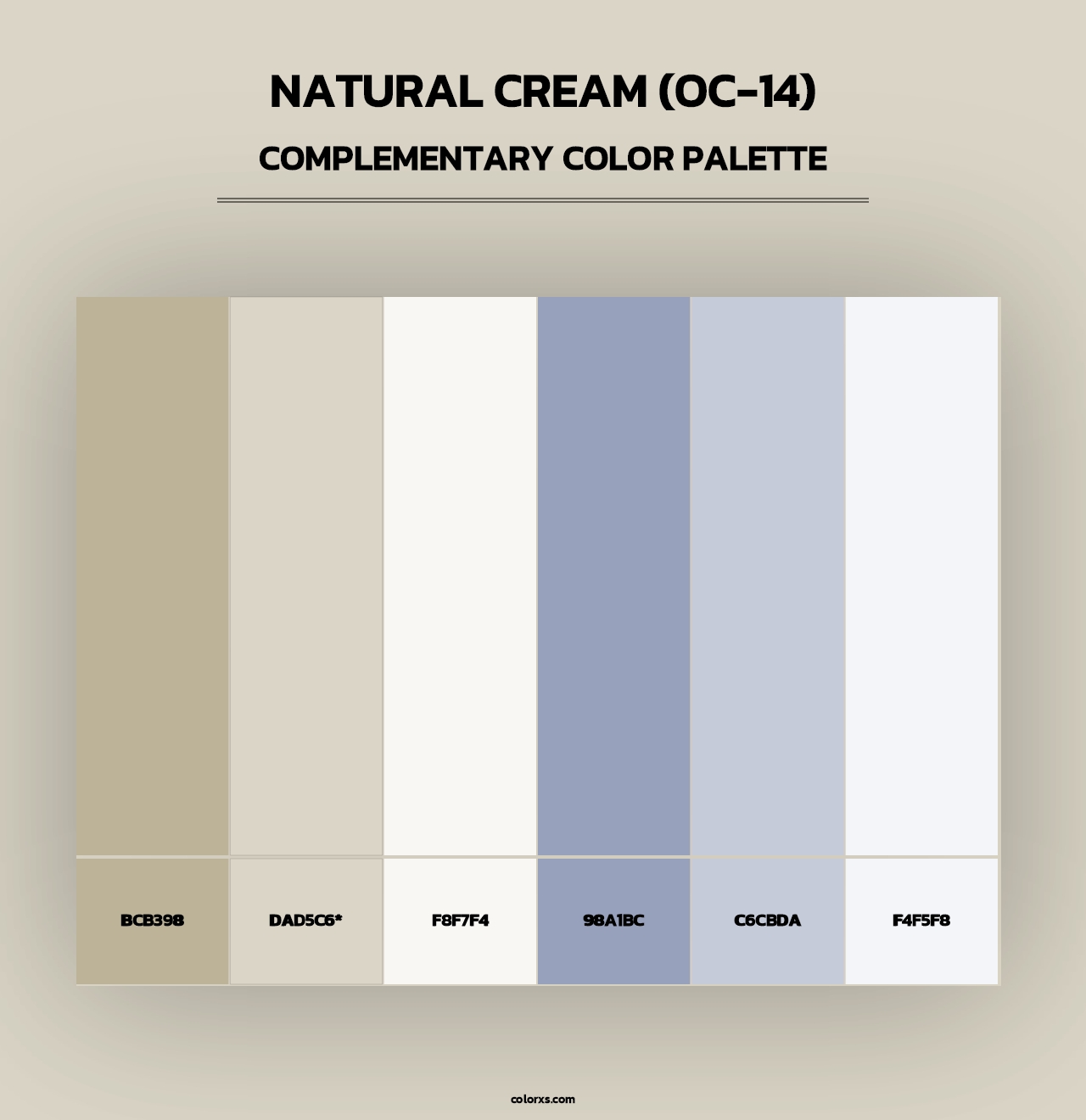Natural Cream (OC-14) - Complementary Color Palette