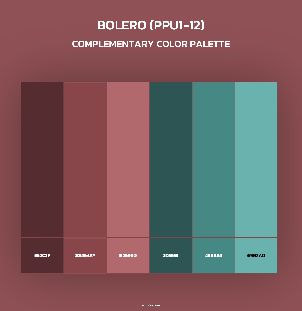 Bolero (PPU1-12) - Complementary Color Palette