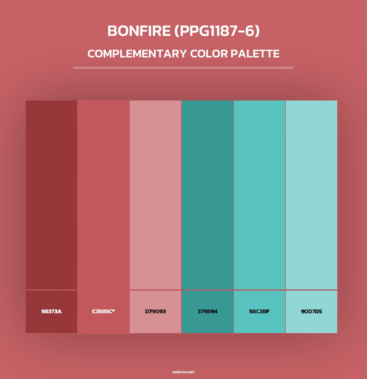 Bonfire (PPG1187-6) - Complementary Color Palette