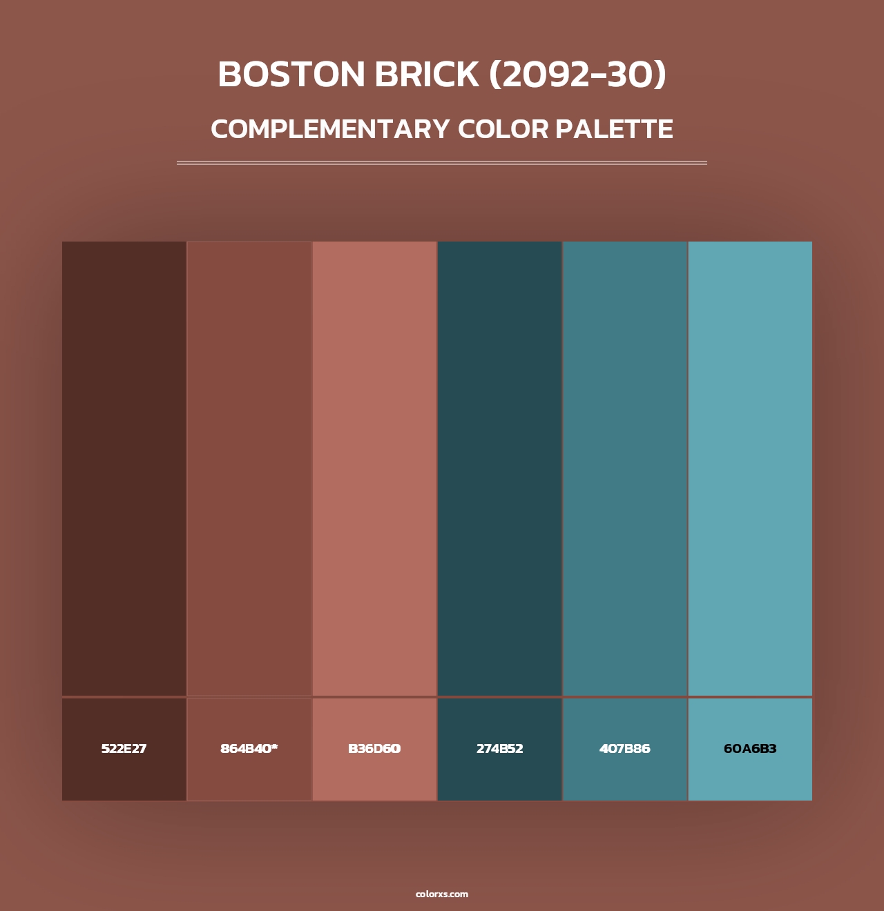 Boston Brick (2092-30) - Complementary Color Palette