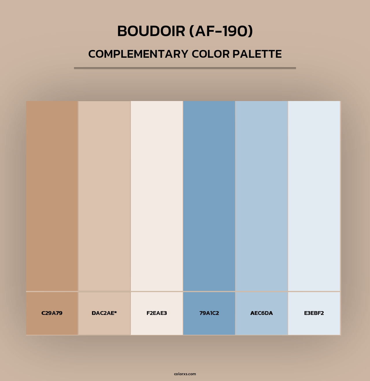 Boudoir (AF-190) - Complementary Color Palette