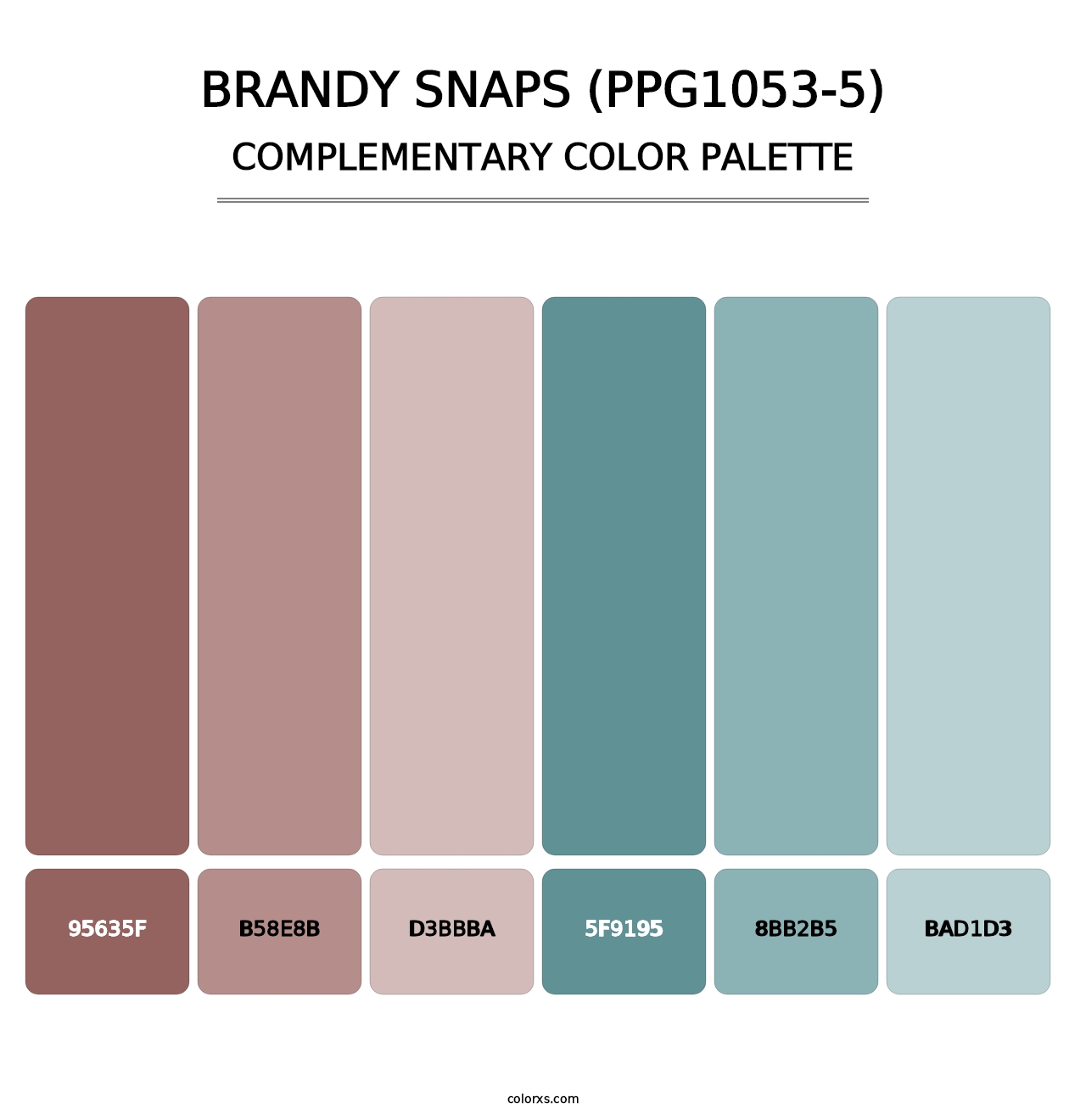 Brandy Snaps (PPG1053-5) - Complementary Color Palette