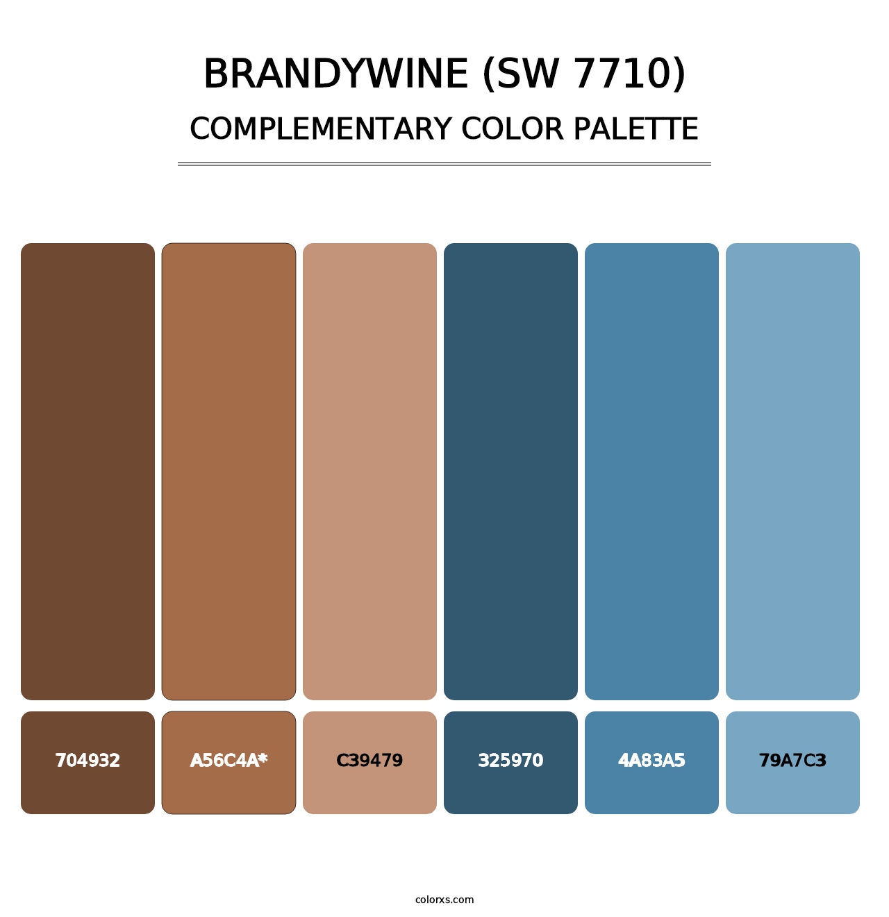 Brandywine (SW 7710) - Complementary Color Palette