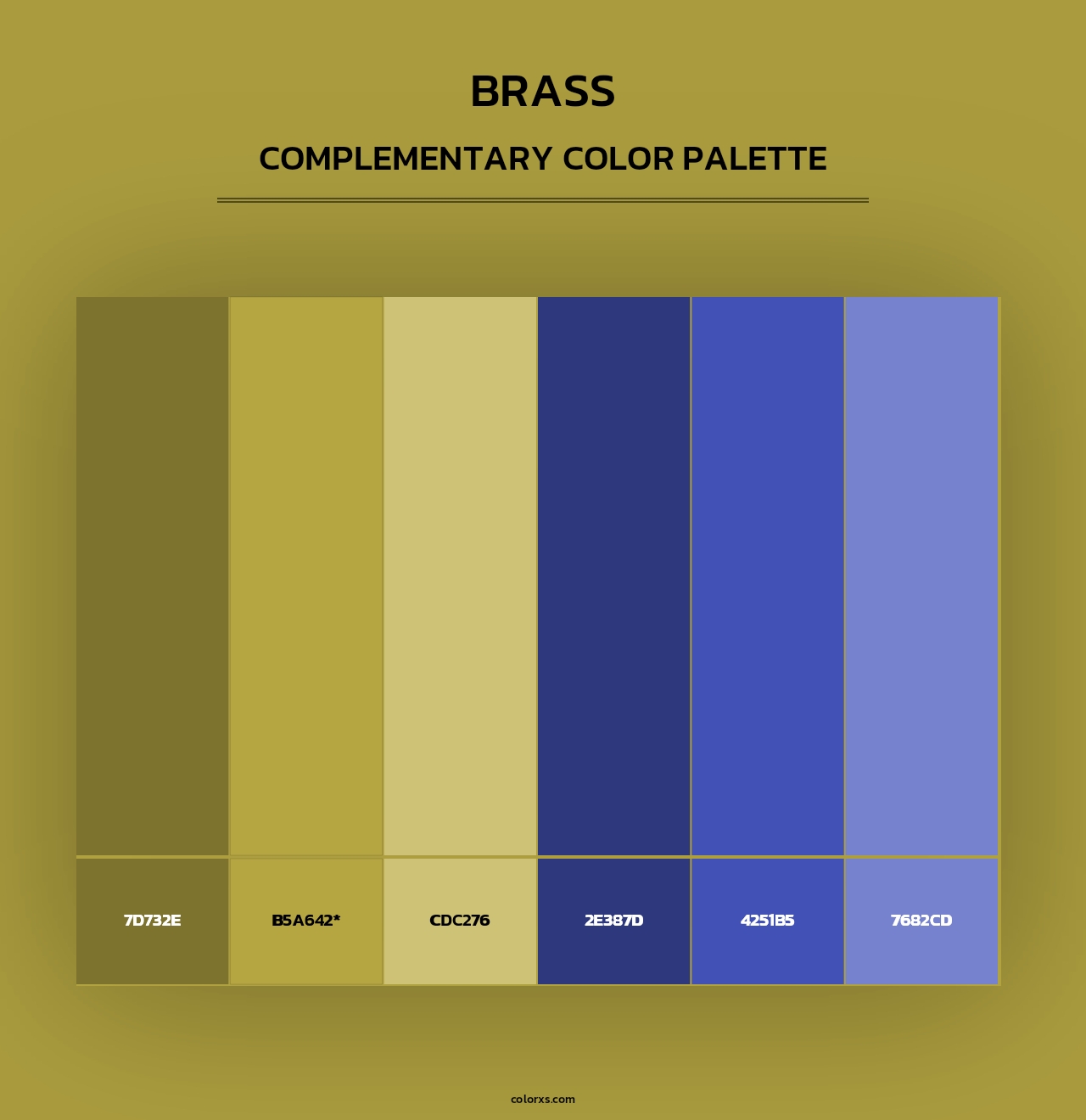 Brass - Complementary Color Palette