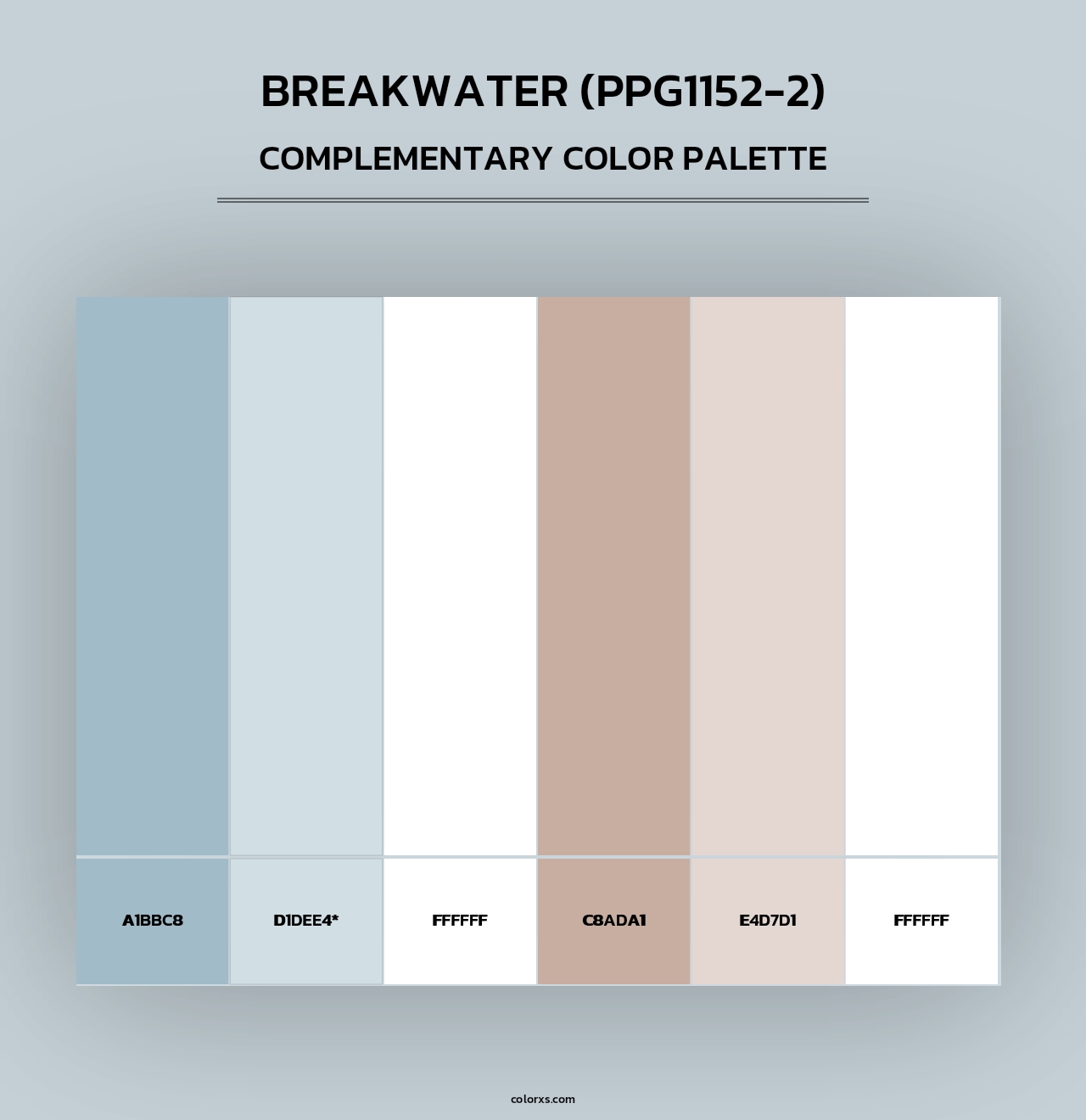 Breakwater (PPG1152-2) - Complementary Color Palette