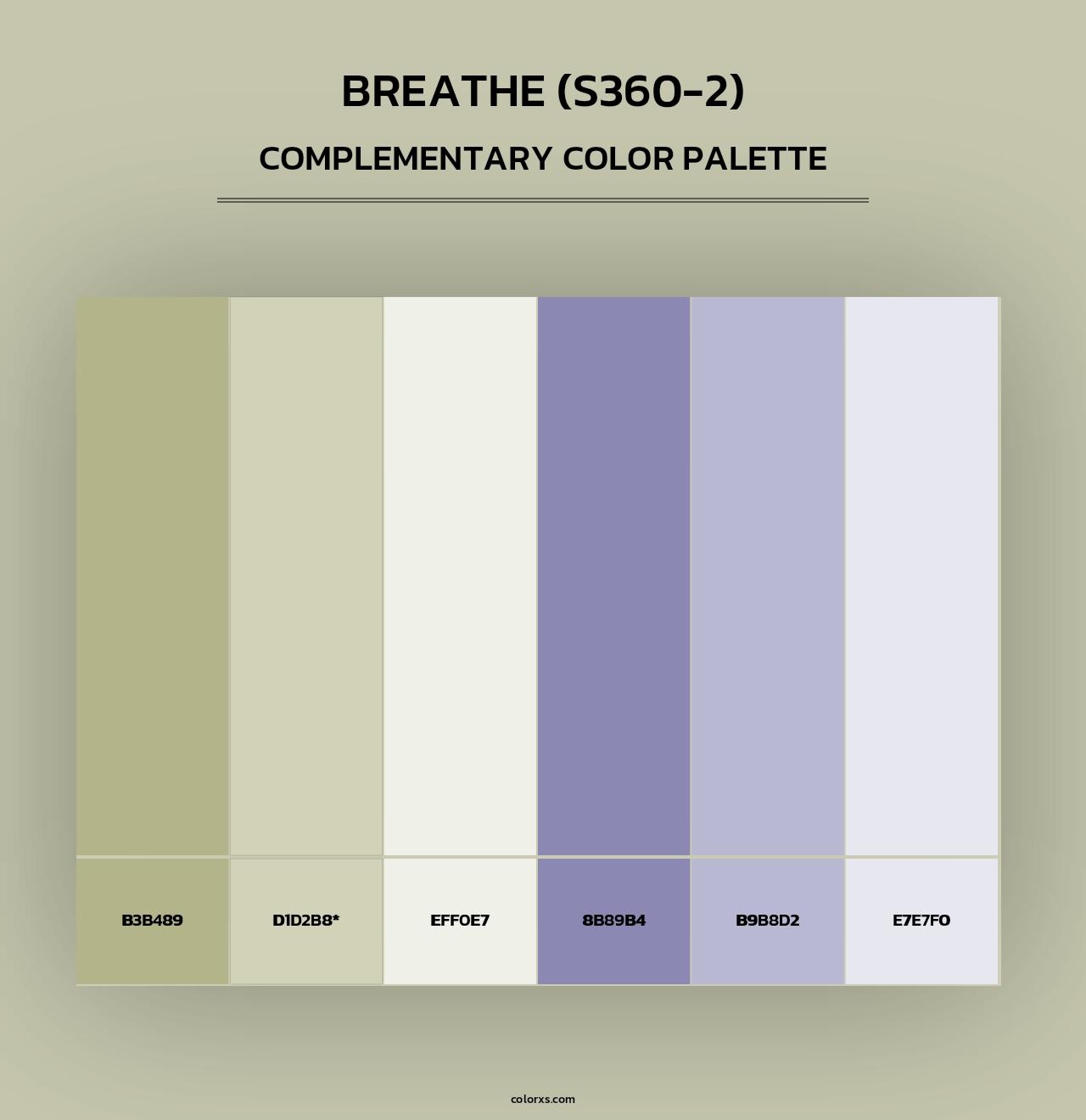 Breathe (S360-2) - Complementary Color Palette