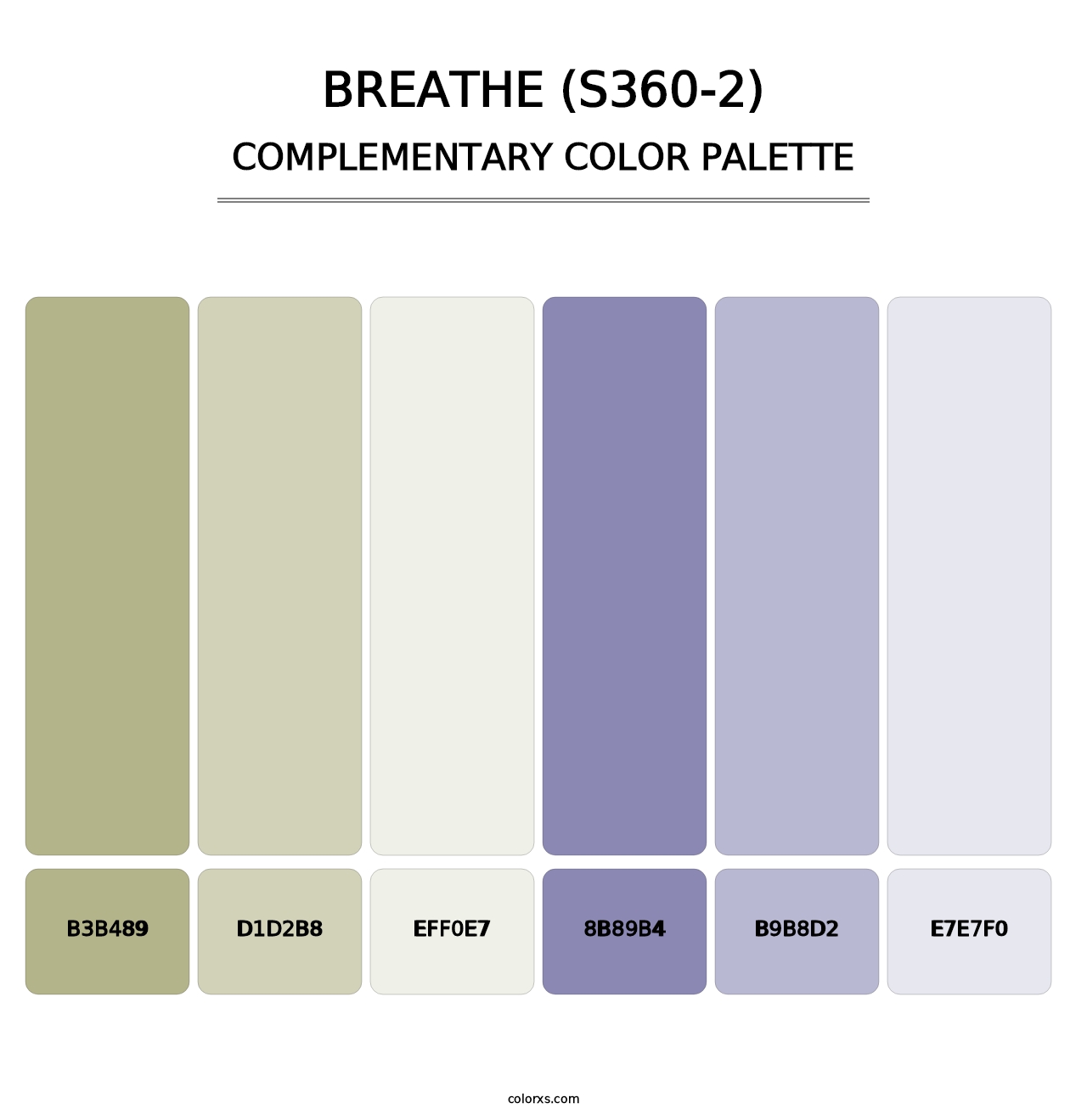 Breathe (S360-2) - Complementary Color Palette