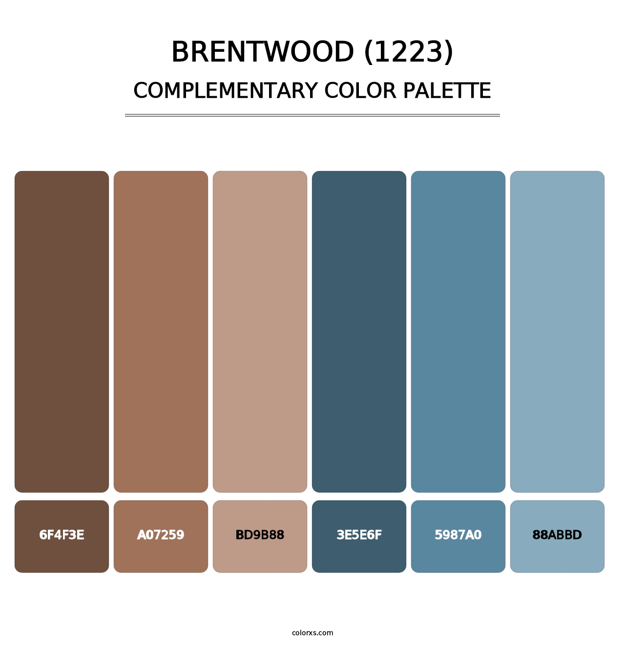 Brentwood (1223) - Complementary Color Palette