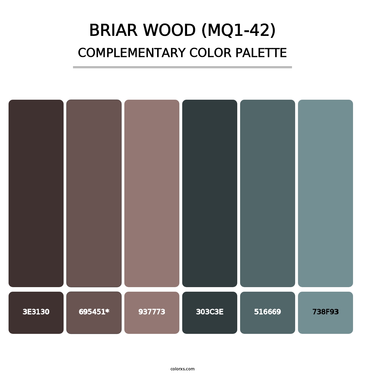 Briar Wood (MQ1-42) - Complementary Color Palette
