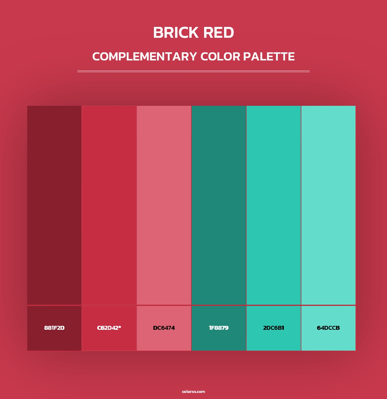 Brick Red - Complementary Color Palette