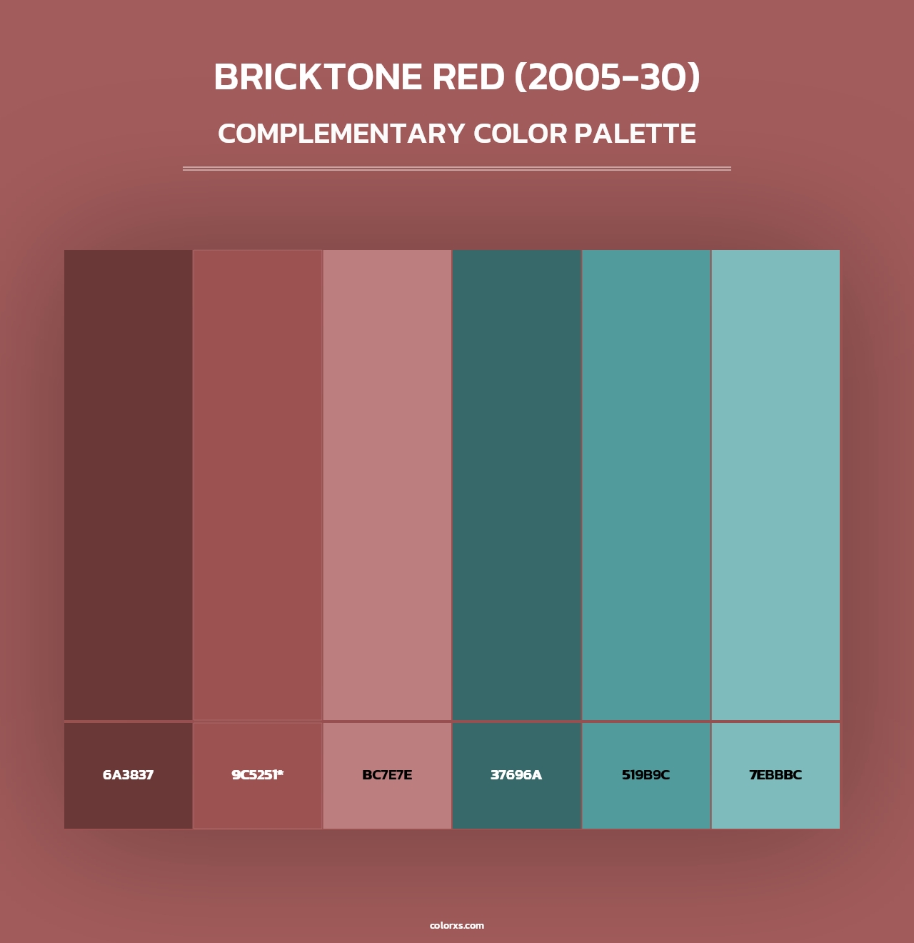 Bricktone Red (2005-30) - Complementary Color Palette