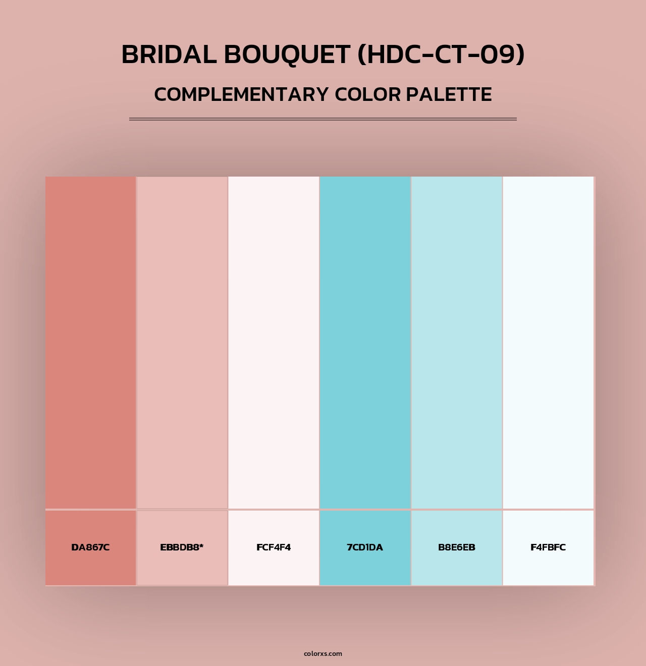 Bridal Bouquet (HDC-CT-09) - Complementary Color Palette