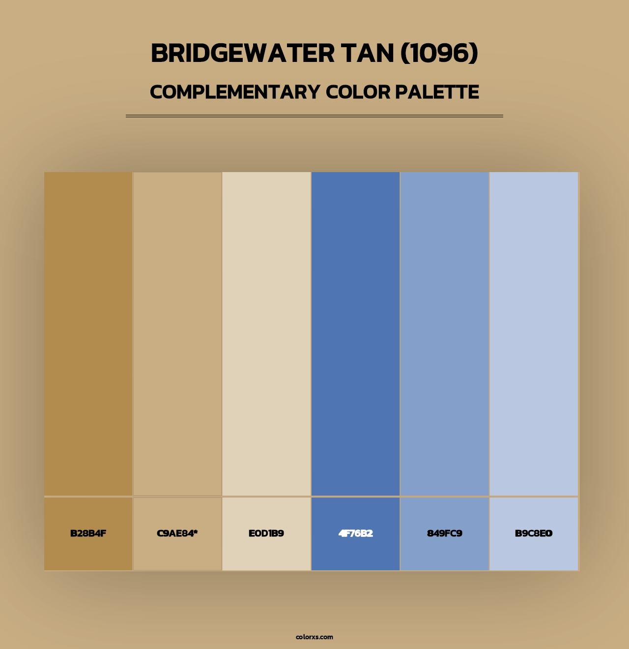 Bridgewater Tan (1096) - Complementary Color Palette