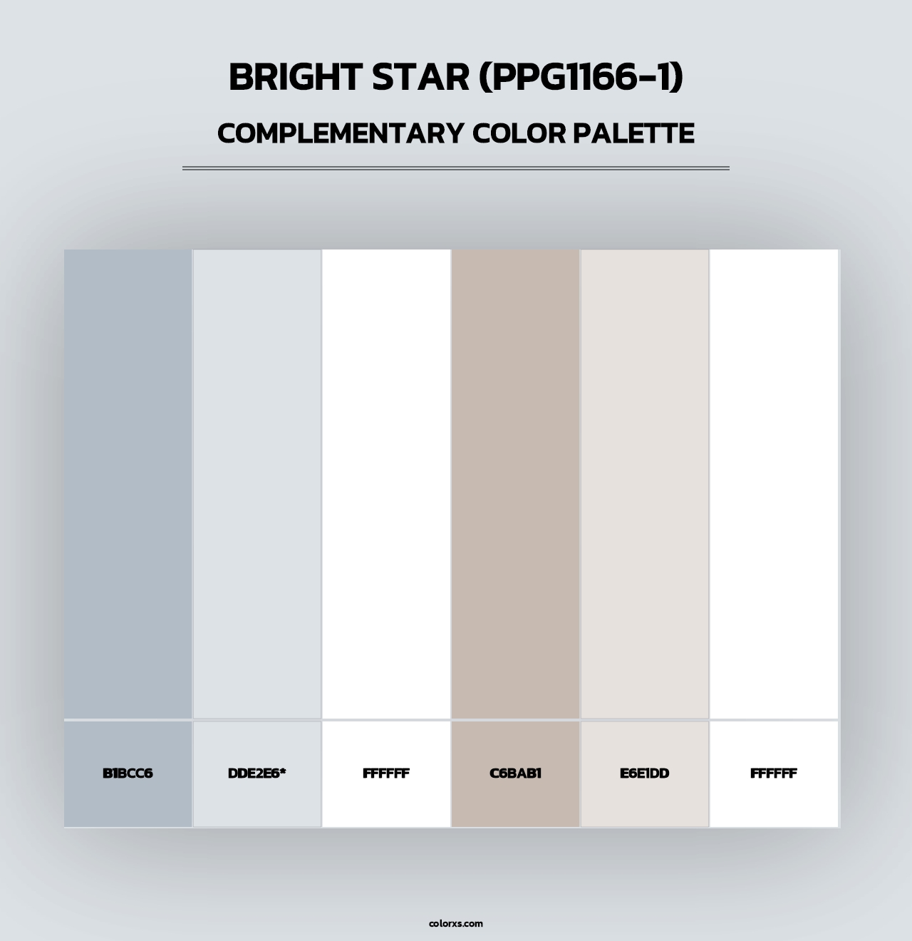 Bright Star (PPG1166-1) - Complementary Color Palette
