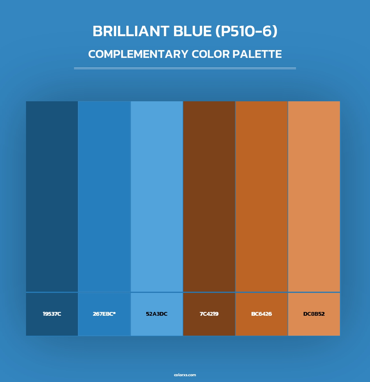 Brilliant Blue (P510-6) - Complementary Color Palette