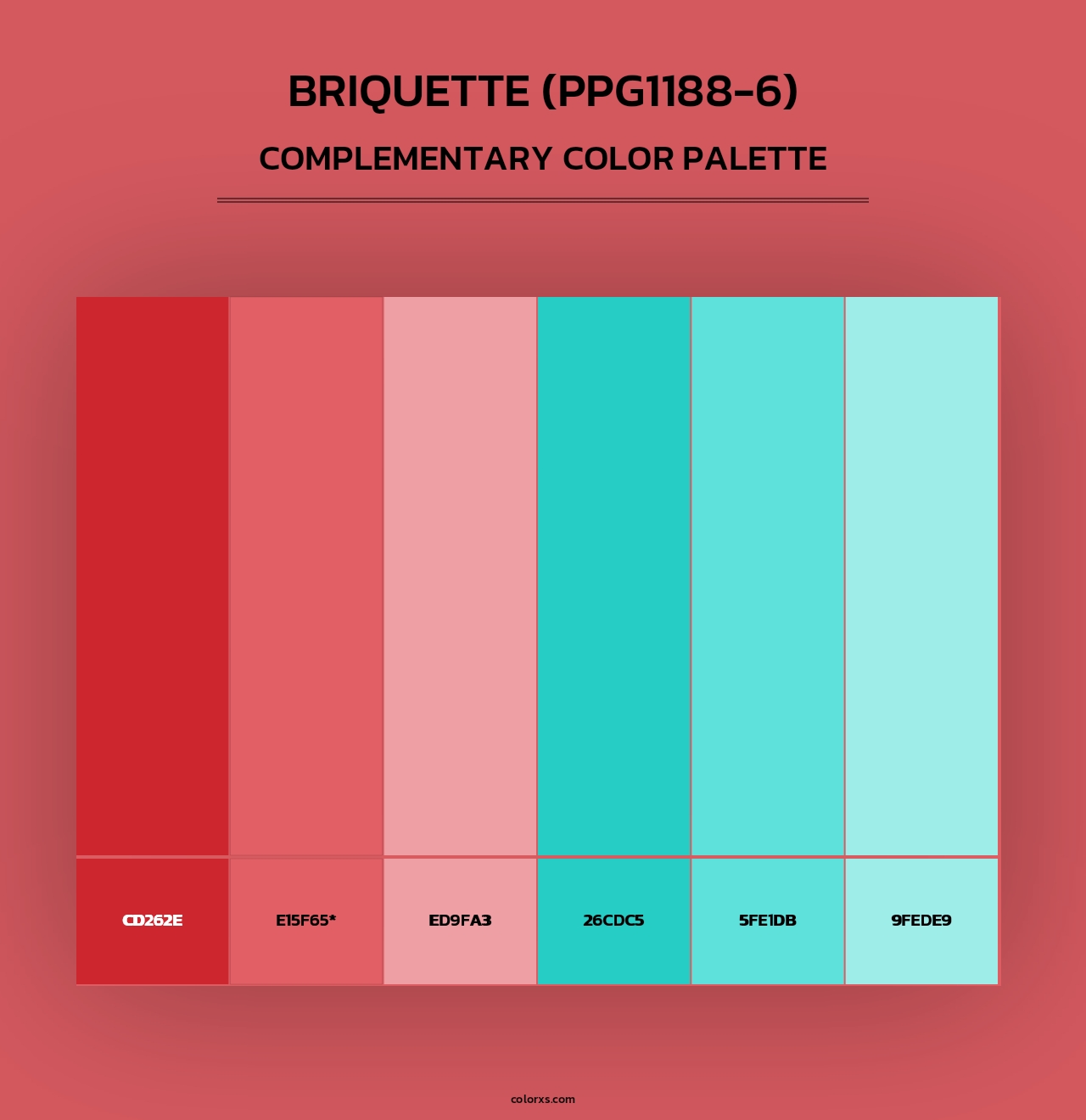 Briquette (PPG1188-6) - Complementary Color Palette