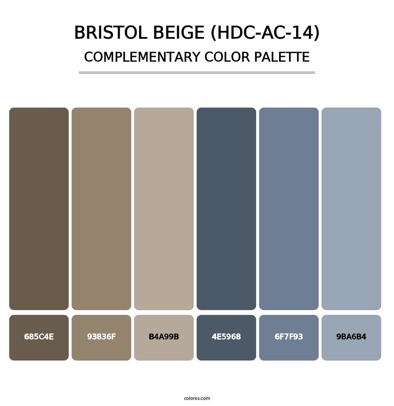 Bristol Beige (HDC-AC-14) - Complementary Color Palette