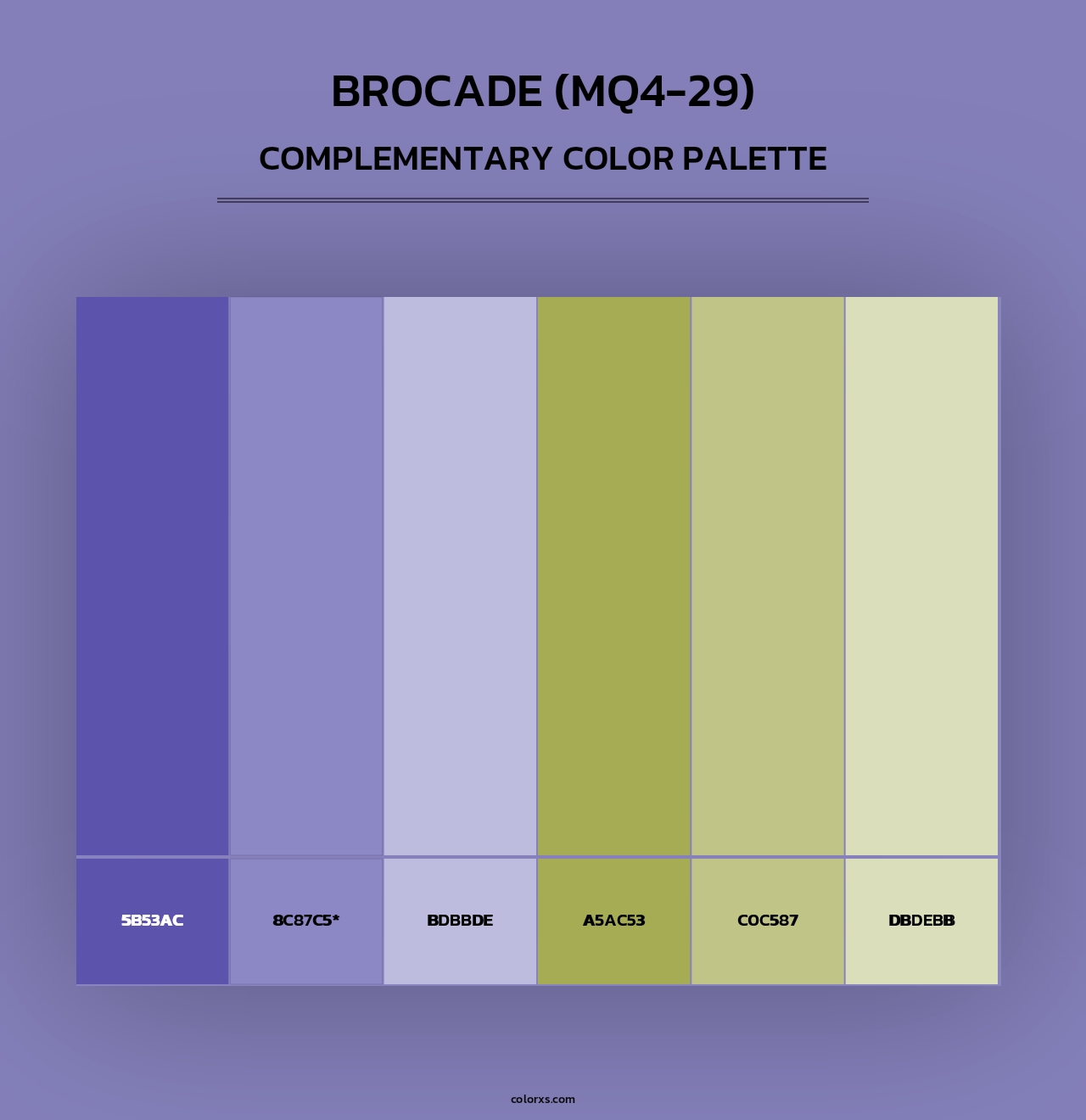 Brocade (MQ4-29) - Complementary Color Palette