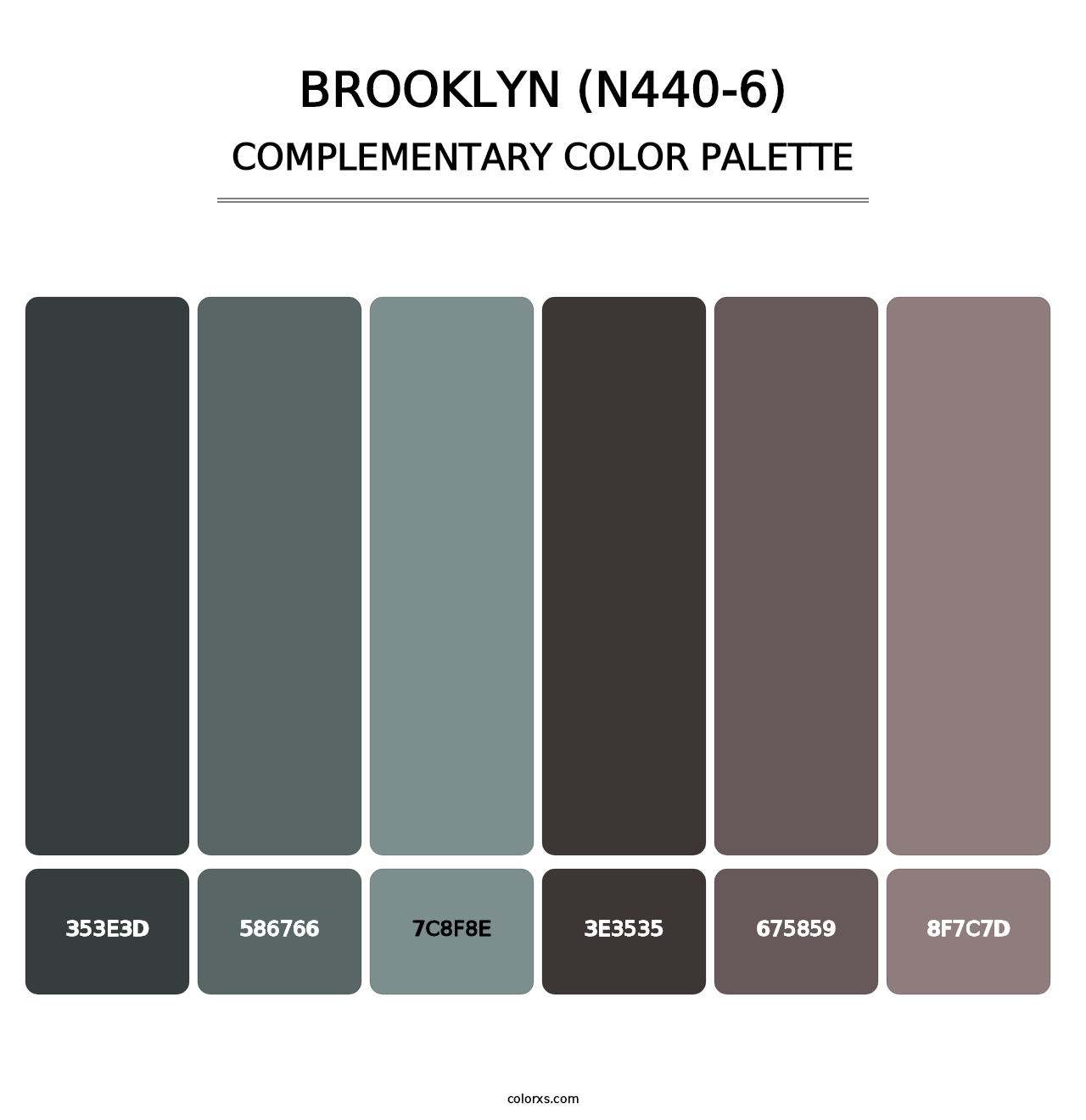 Brooklyn (N440-6) - Complementary Color Palette