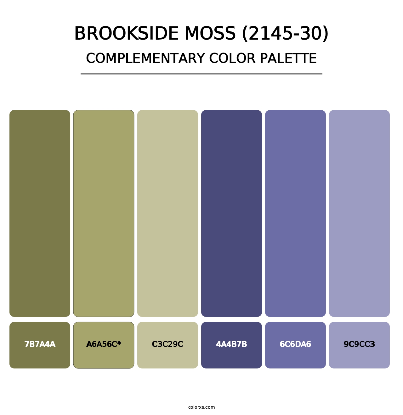 Brookside Moss (2145-30) - Complementary Color Palette