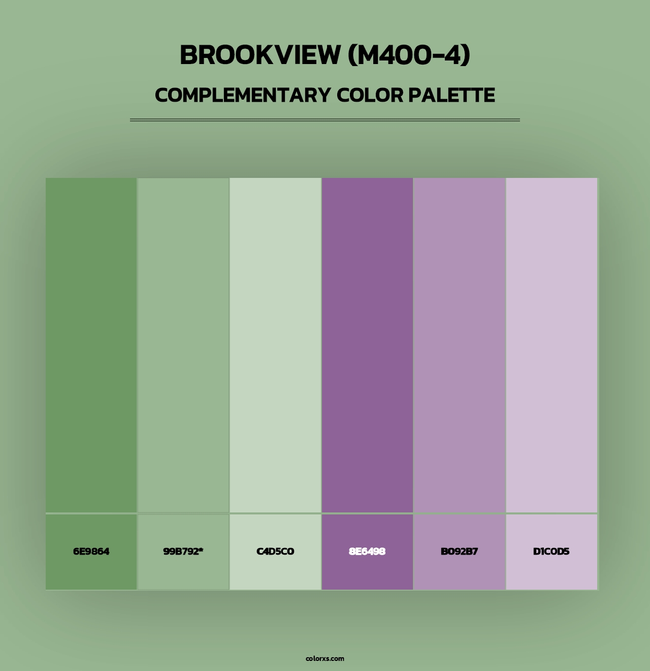 Brookview (M400-4) - Complementary Color Palette