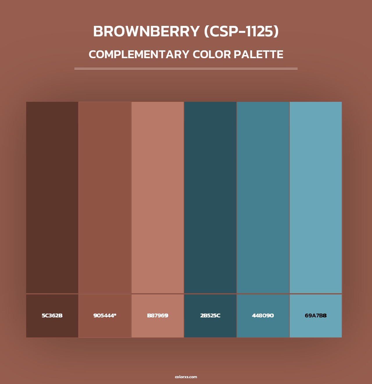Brownberry (CSP-1125) - Complementary Color Palette