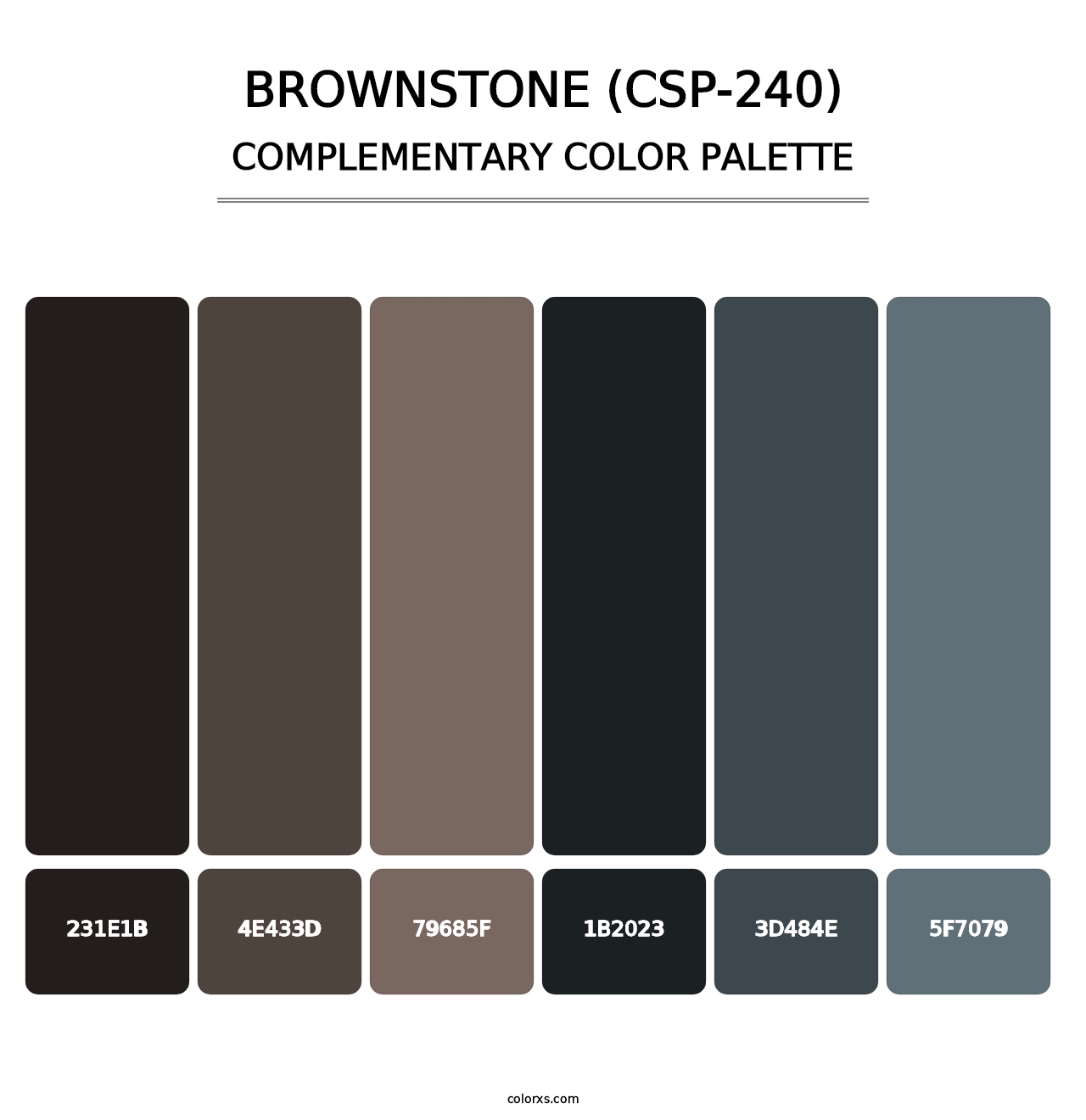 Brownstone (CSP-240) - Complementary Color Palette