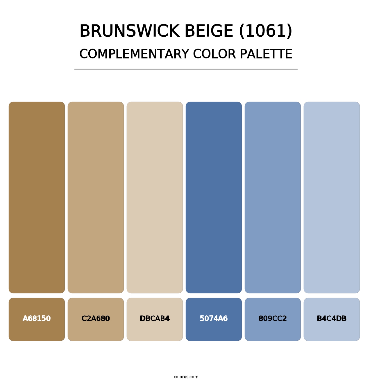 Brunswick Beige (1061) - Complementary Color Palette