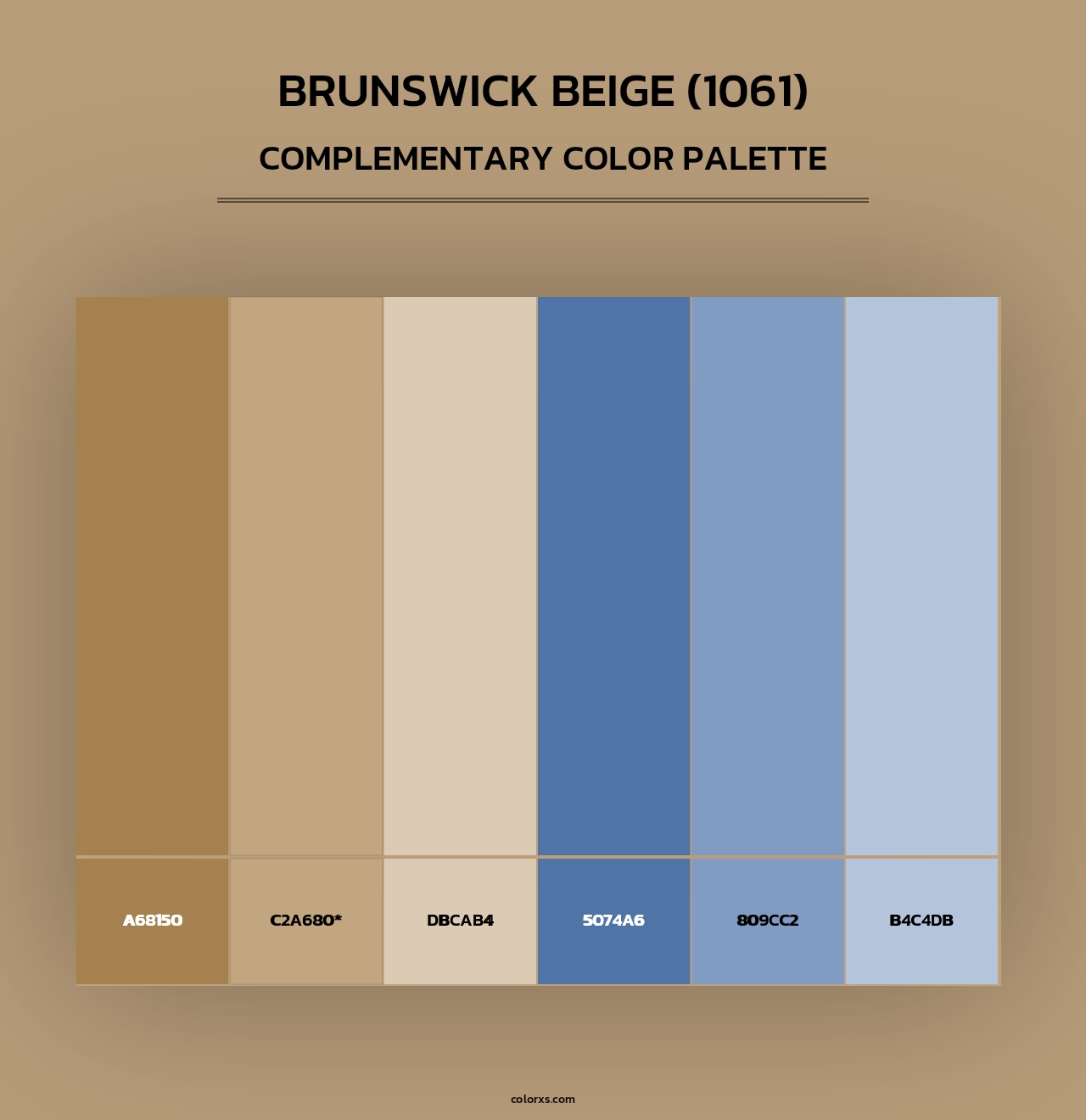 Brunswick Beige (1061) - Complementary Color Palette