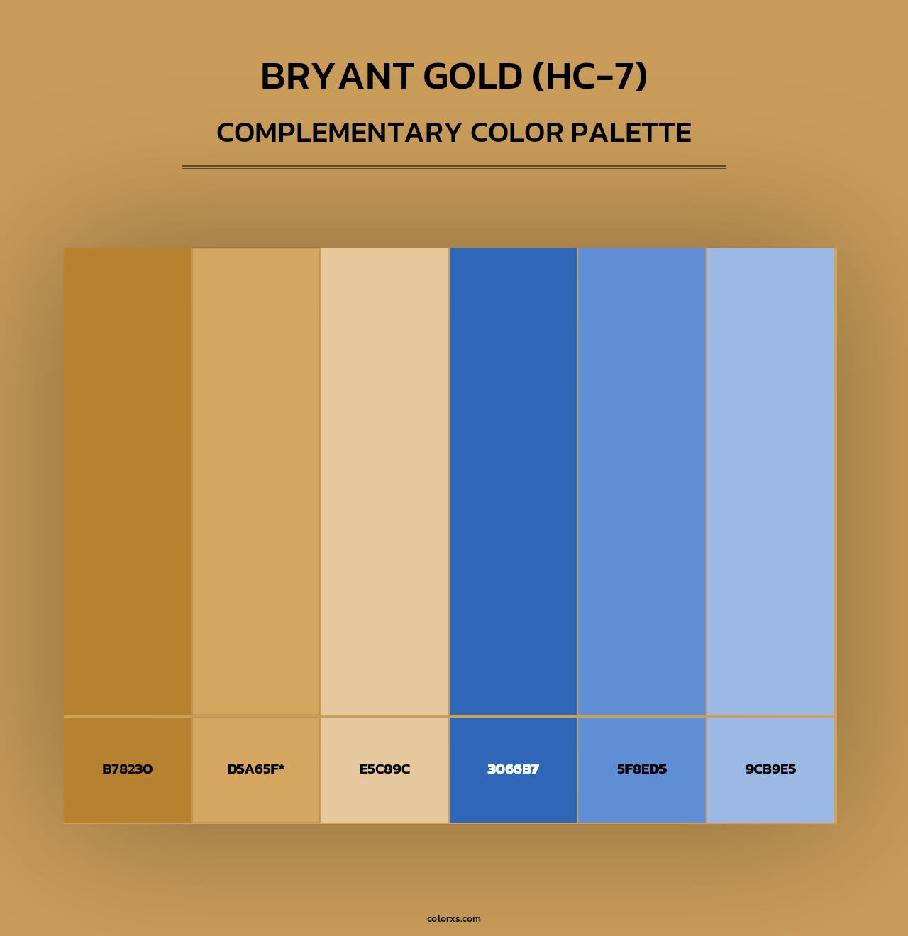 Bryant Gold (HC-7) - Complementary Color Palette
